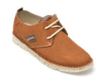 Pantofi OTTER maro, 2818, din nabuc