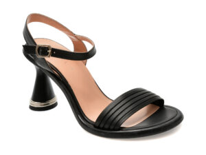 Sandale EPICA negre, 603020, din piele naturala