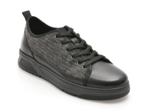 Pantofi EPICA negri, 2485, din material textil