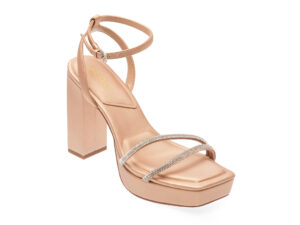 Sandale elegante ALDO nude, TINTIN 270, din material textil
