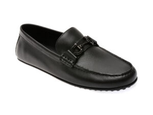 Mocasini ALDO negri, SCUDERIIA 004, din piele naturala