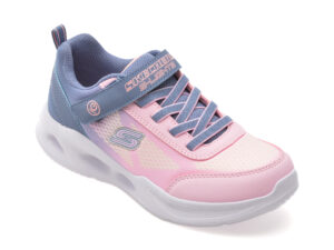 Pantofi sport SKECHERS roz, SKECHERS SOLA GLOW, din material textil