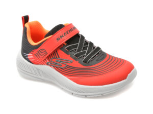 Pantofi sport SKECHERS rosii, MICROSPEC ADVANCE, din material textil