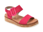 Sandale RIEKER fucsia, W0800, din piele intoarsa