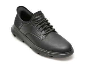 Pantofi sport SKECHERS negri, GARZA, din piele naturala