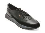 Pantofi OTTER negri, MISE121, din piele naturala