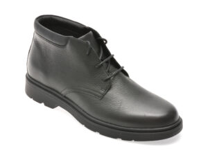 Ghete GEOX negre, U36D1B, din piele naturala