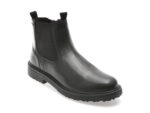 Ghete GEOX negre, U46HQB, din piele naturala