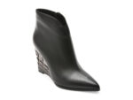 Botine elegante EPICA negre, AY2053, din piele naturala