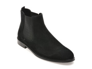 Ghete elegante ALDO negre, ZYDUS 007, din piele intoarsa
