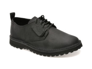 Pantofi CLARKS negri, SOLSLAC, din piele naturala