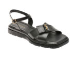 Sandale EPICA negre, 1763681, din piele naturala