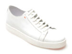 Pantofi OTTER albi, MYS03, din piele naturala