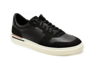 Pantofi BOSS negri, 73031, din piele naturala