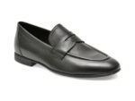 Mocasini GEOX negri, U35CCA, din piele naturala