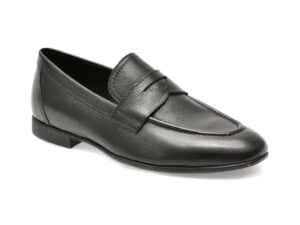 Mocasini GEOX negri, U35CCA, din piele naturala