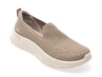 Pantofi sport SKECHERS gri, GO WALK FLEX, din material textil