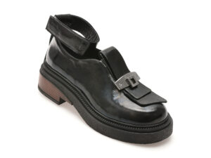 Pantofi EPICA negri, 4842426, din piele naturala lacuita