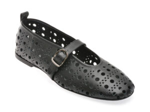 Pantofi IMAGE negri, 8034, din piele naturala