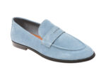 Mocasini eleganti ALDO albastri, JOURNEY 450, din piele intoarsa