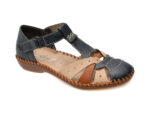 Pantofi RIEKER bleumarin, M1655, din piele ecologica