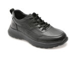 Pantofi OTTER negri, 68691, din piele naturala