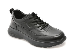 Pantofi OTTER negri, 68691, din piele naturala