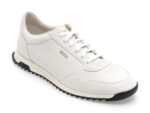Pantofi BOSS albi, 3276, din piele naturala
