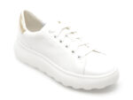 Pantofi GEOX albi, D35TCB, din piele naturala