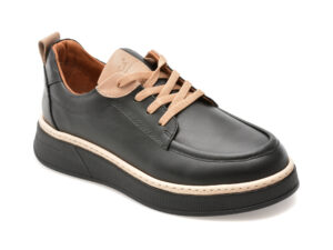 Mocasini EPICA negri, 33796, din piele naturala