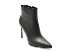 Botine elegante EPICA negre, E23278B, din piele naturala