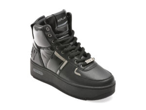 Ghete REPLAY negre, WZ5O05L, din piele naturala