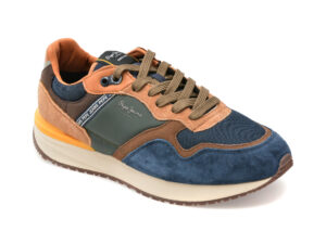 Pantofi sport PEPE JEANS bleumarin, MS60027, din material textil