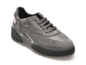 Pantofi EPICA gri, 182456, din piele naturala
