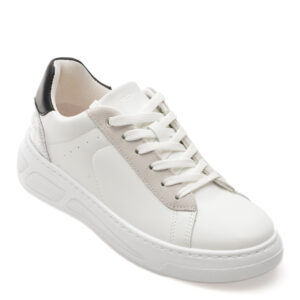 Pantofi GEOX albi, D35VXA, din piele ecologica