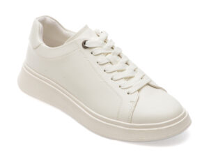 Pantofi ALDO albi, MAGNUS 101, din piele ecologica