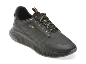 Pantofi sport BOSS negri, 9544, din material textil
