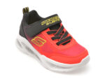 Pantofi sport SKECHERS rosii, SKECHERS METEOR-LIGHTS, din material textil