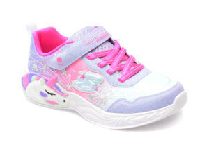 Pantofi sport SKECHERS mov, UNICORN DREAMS, din material textil
