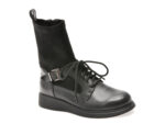 Ghete EPICA negre, 3F2379, din piele naturala
