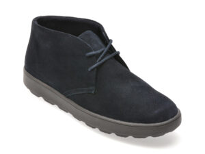 Ghete GEOX bleumarin, U45GPB, din piele intoarsa