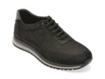 Pantofi OTTER negri, 4161, din nabuc