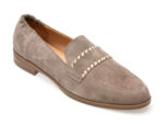 Mocasini IMAGE gri, 618779, din piele intoarsa