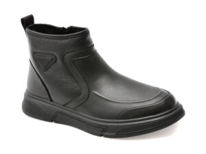 Ghete OTTER negre, 69011, din piele naturala