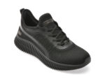Pantofi sport SKECHERS negri, BOBS GEO, din material textil