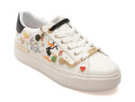 Pantofi ALDO albi, LTLOWTOPPINS 100, din piele ecologica
