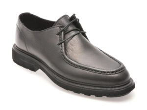 Mocasini OTTER negri, E4042, din piele naturala