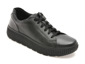 Pantofi GEOX negri, D46XFA, din piele naturala