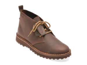 Ghete CLARKS maro, SOLSDB, din piele naturala