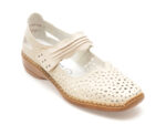 Pantofi RIEKER bej, 41399, din piele naturala